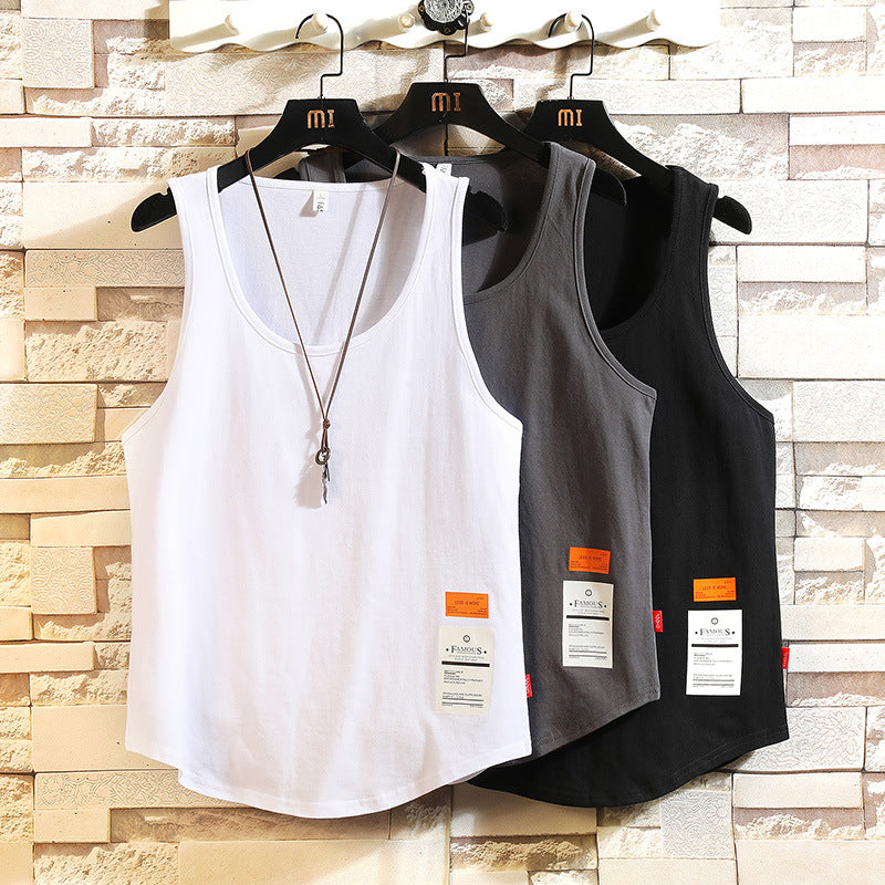 Solid Color Cotton Tank Tops