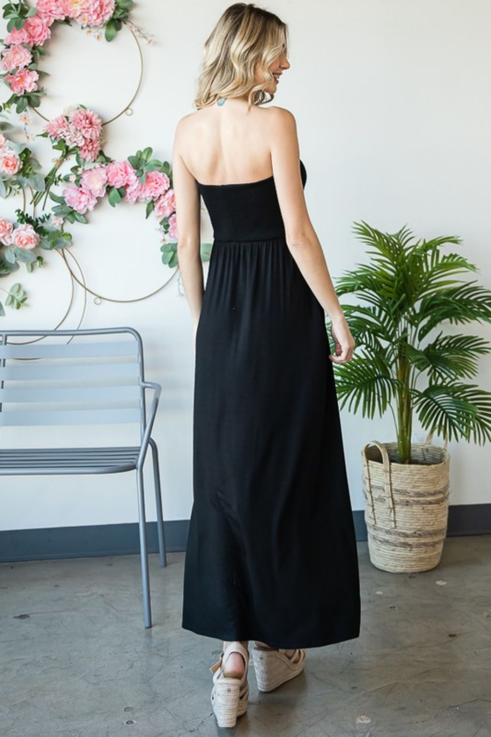 Heimish Elegant Strapless Maxi Dress