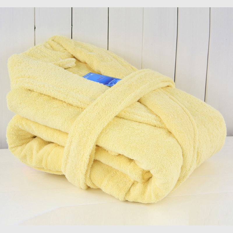 Soft Cotton Bathrobe w/Pockets