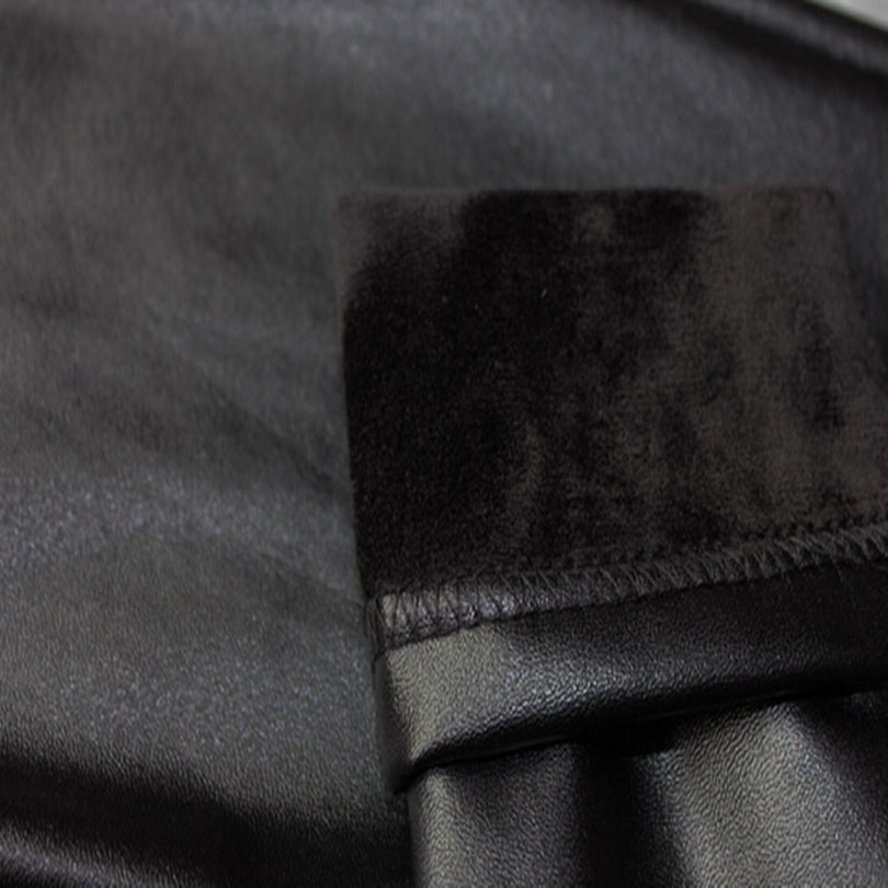 Faux Leather Fleece Lined Leggings