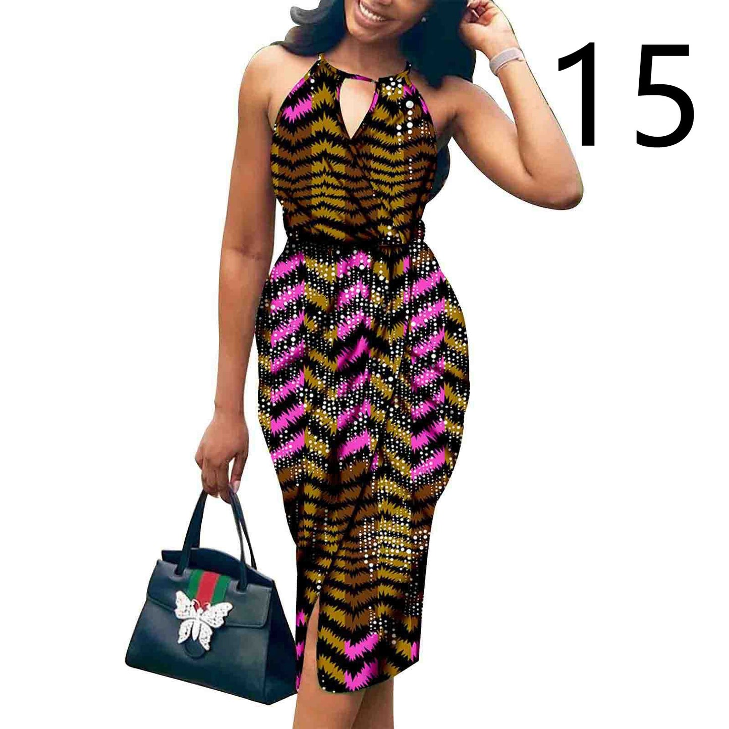 African Batik Print Dress