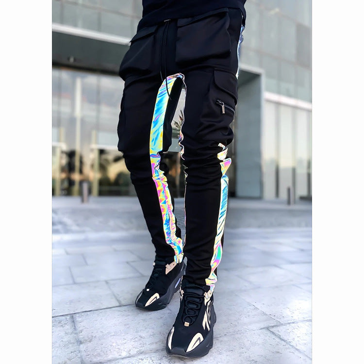 Running Pants with Reflective Strips