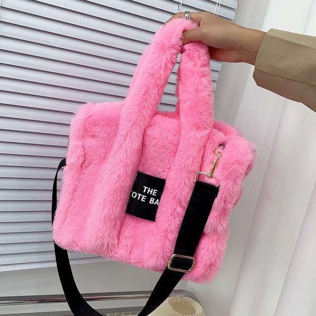 Fluff n Puff Large Capacity Plush Bag aka THE Tote Bag