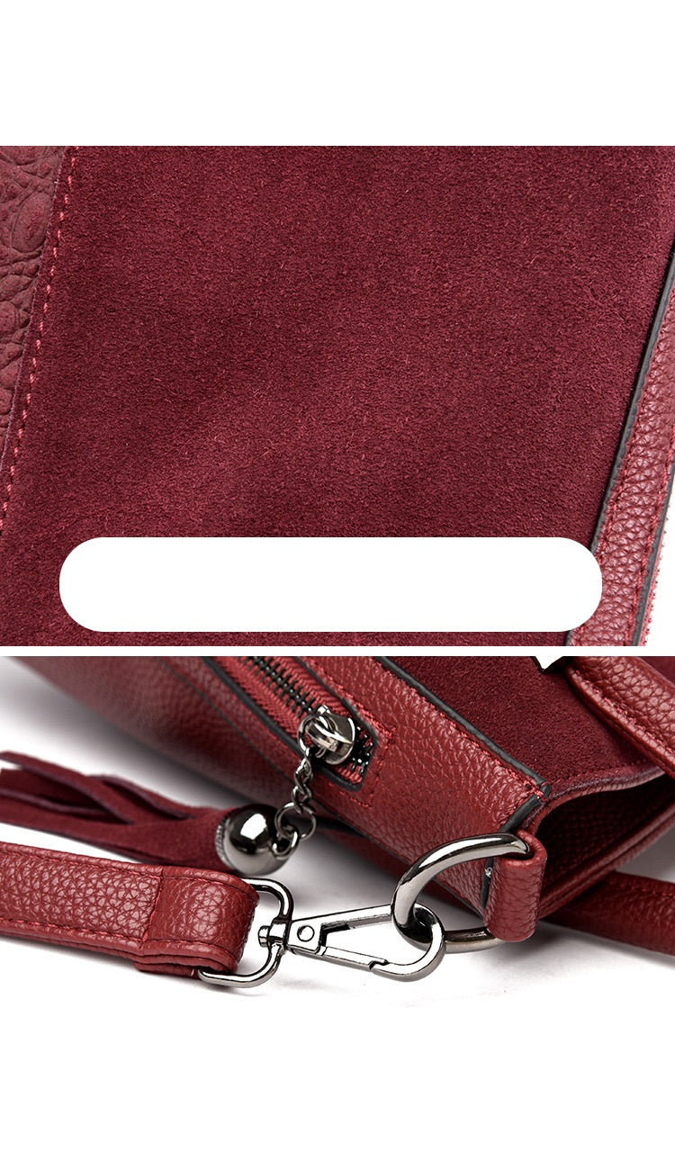 Large Capacity Frosted Shoulder Bag