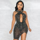 Mesh Diamond Nightclub Dress