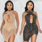 Mesh Diamond Nightclub Dress