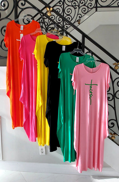 Faith Cross Short Sleeve Shirt/Dress