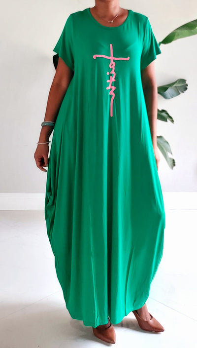 Faith Cross Short Sleeve Shirt/Dress