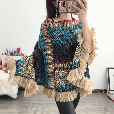 Tassel Scarf Pullover