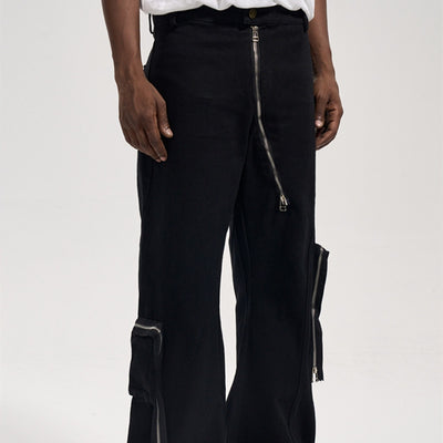Side Zipper Vintage 3D Cargo Pants