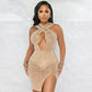 Mesh Diamond Nightclub Dress