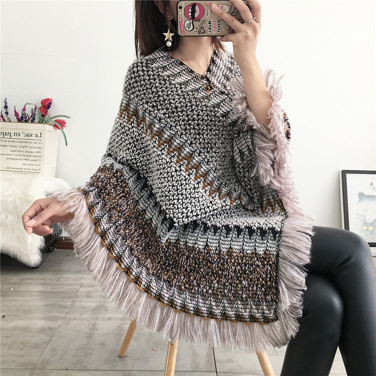 Tassel Scarf Pullover