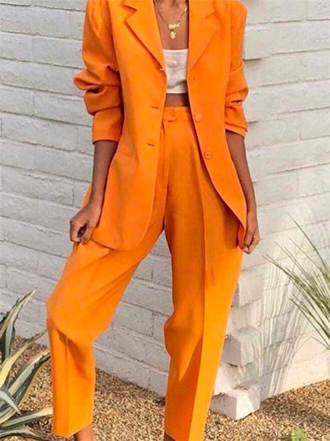 White Peak Two Piece Suit Set
