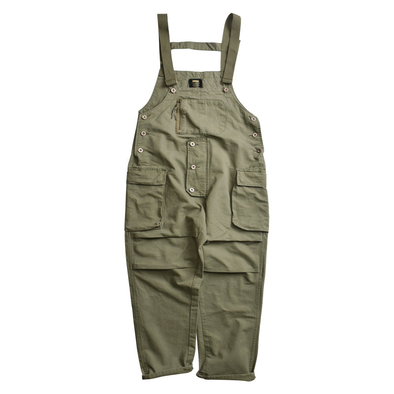 Loose Fitting Wide Leg Overalls