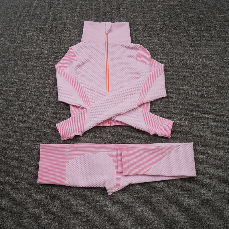 Three-piece Nylon Stretch Fitness Suit