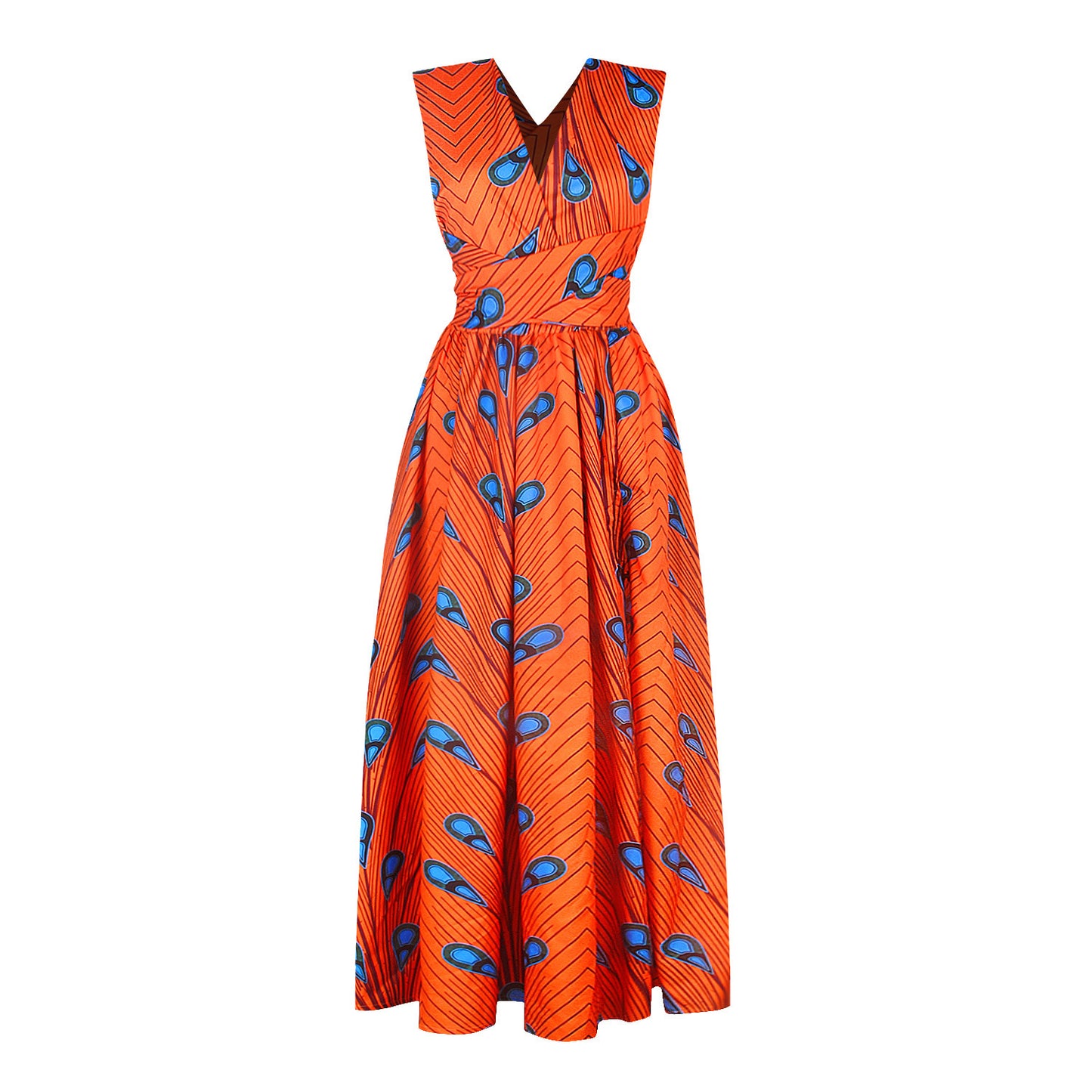 African Print Long Dress