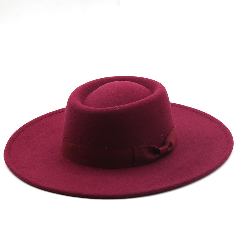 Cotton Felt Concave  Top Hat