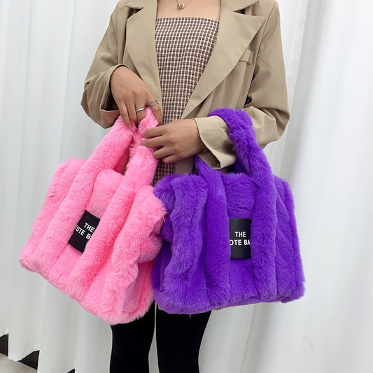 Fluff n Puff Large Capacity Plush Bag aka THE Tote Bag