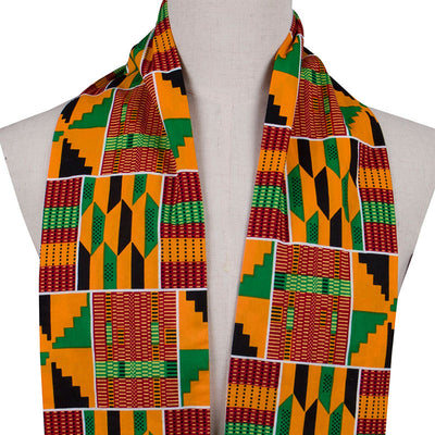 African Design Cotton Weave Scarf