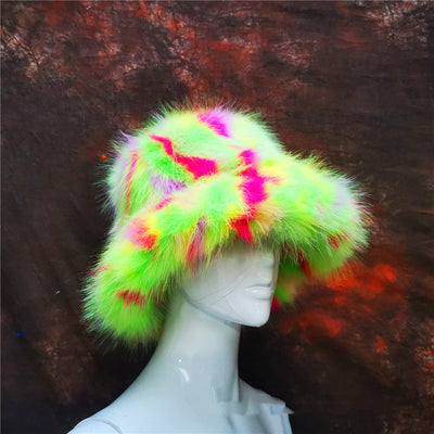 Funky Fuzzy Faux Fur Hat
