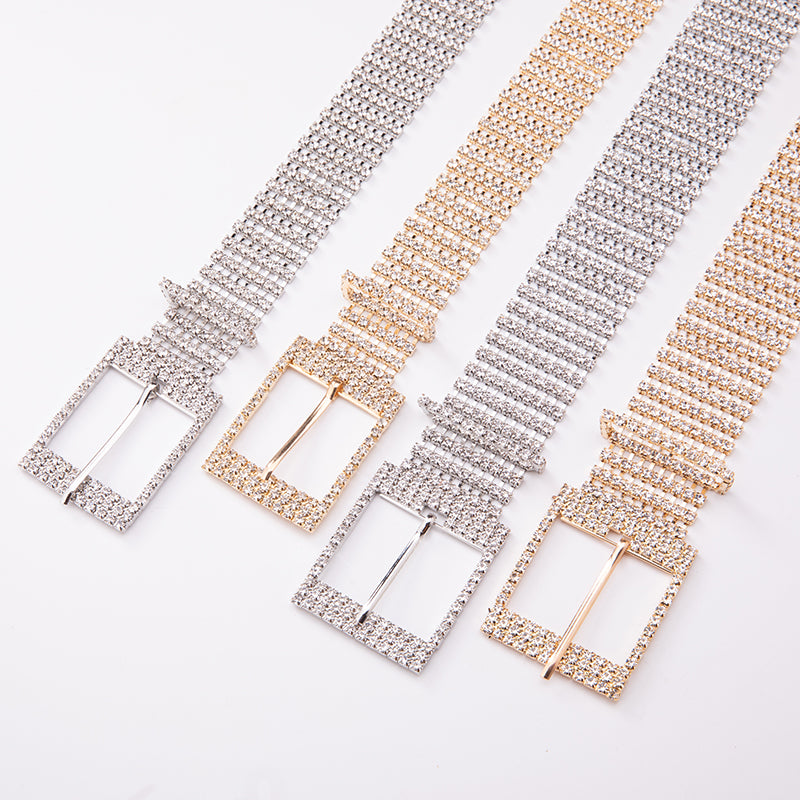 Rhinestone & Metal Belt