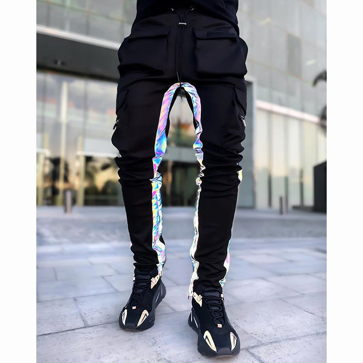 Running Pants with Reflective Strips