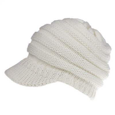 Soft Knitted Ponytail Beanie Cap