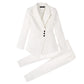Sharp Slim Fitting Pant Suit w/contrasting Buttons