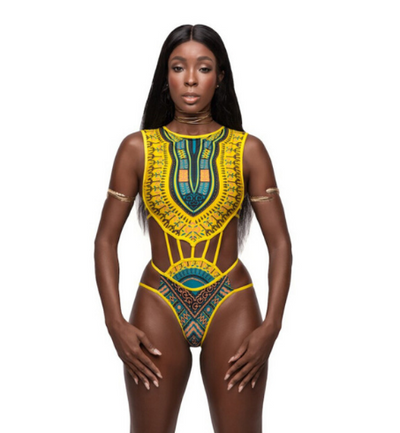 African Print Swimsuit