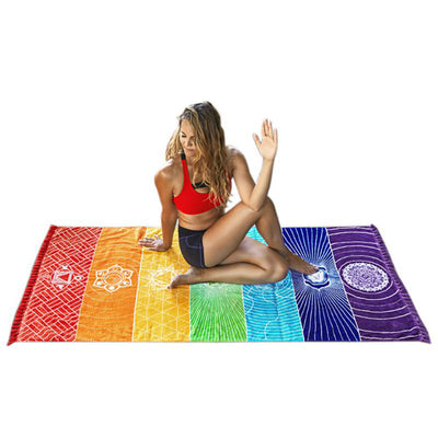 Bohemian Indian Mandala Blanket/Beach Yoga Mat