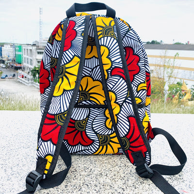 African Wax Cloth Backpack