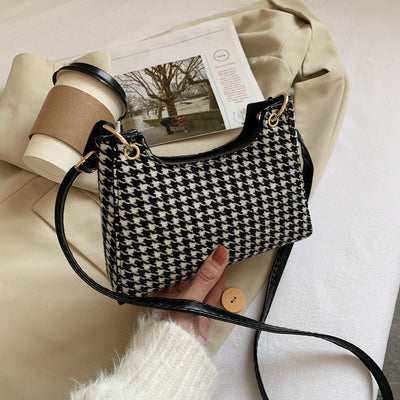 Plaid Underarm Bag