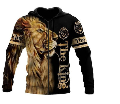 Lion or Tiger 3D Digital Sweatshirt With Hood