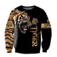 Lion or Tiger 3D Digital Sweatshirt With Hood