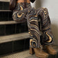 Water Ripple High-rise Drape Straight-leg Pants