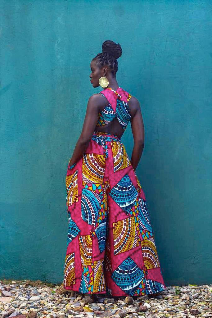 African Print Pants/Dress Jumpsuit