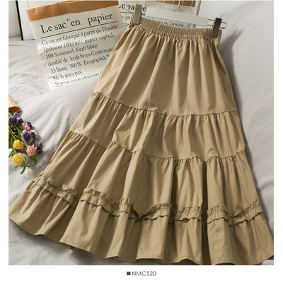 Wild Wood Elastic Waist Skirt