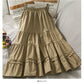 Wild Wood Elastic Waist Skirt
