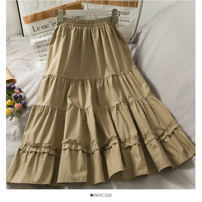 Wild Wood Elastic Waist Skirt