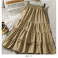 Wild Wood Elastic Waist Skirt