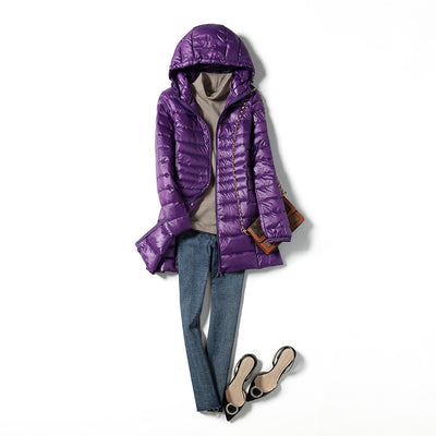 Light & Thin Hooded Down Jacket