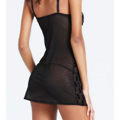 Rose Pattern Lace Temptation Mini Skirt Lingerie
