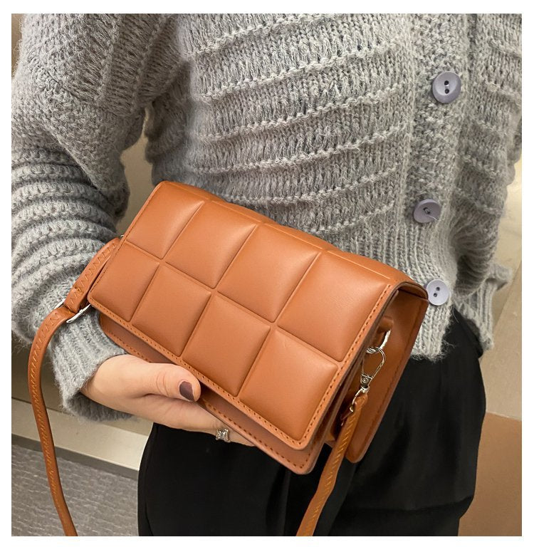 Small Shiny Faux Leather Shoulder Bag