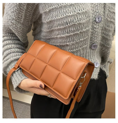 Small Shiny Faux Leather Shoulder Bag