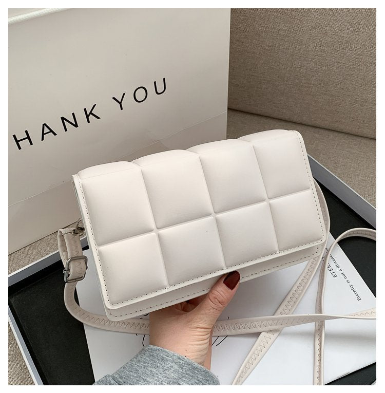 Small Shiny Faux Leather Shoulder Bag