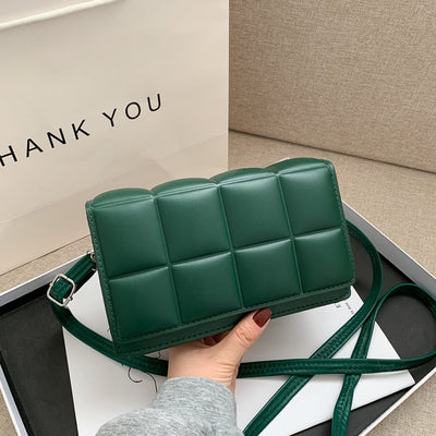 Small Shiny Faux Leather Shoulder Bag