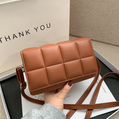 Small Shiny Faux Leather Shoulder Bag