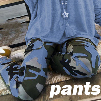 Figure Fitting High Waist Drawstring Camouflage Pants