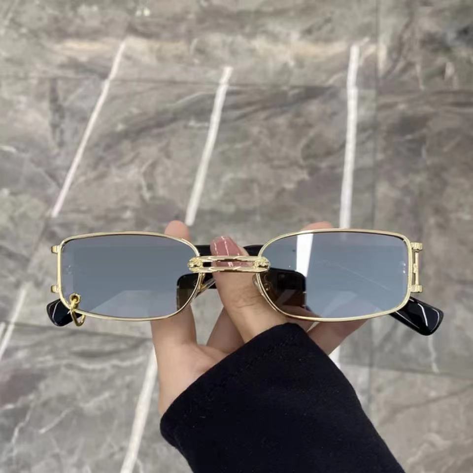 Retro Style Narrow Frame Sunglasses