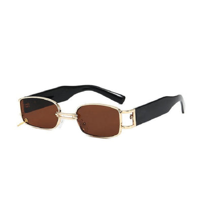 Retro Style Narrow Frame Sunglasses